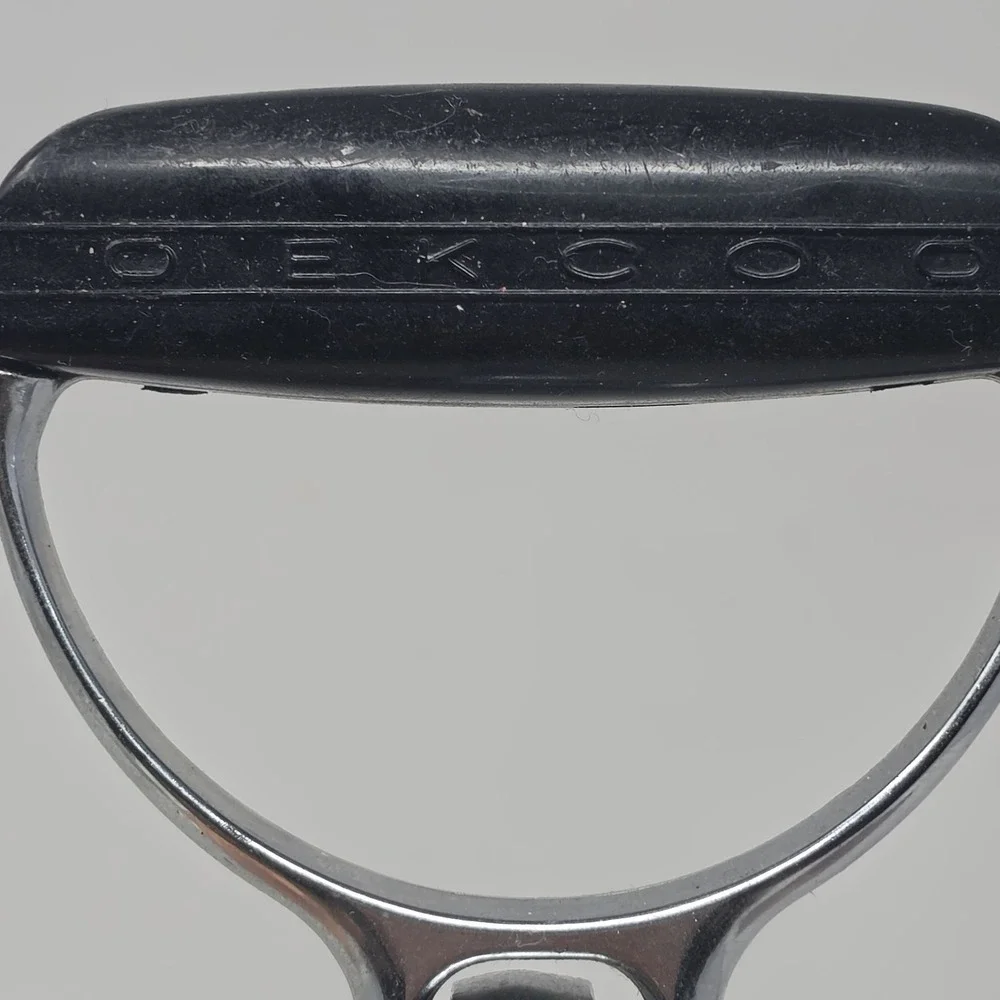 Vintage Ecko Best Hand Held Mixer Rotary Beater Black Handle Stainless Steel. L